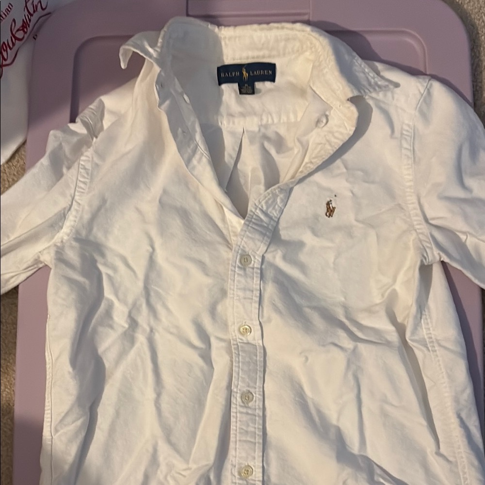Boys Ralph Lauren white Button-Up Shirt